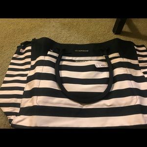 Victoria’s Secret pink/black tote bag